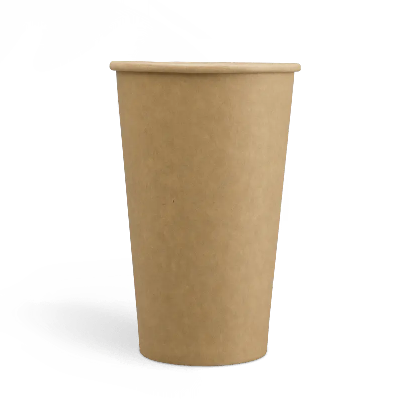510ml / 16oz Hot Cup (90mm) Kraft, Single Wall