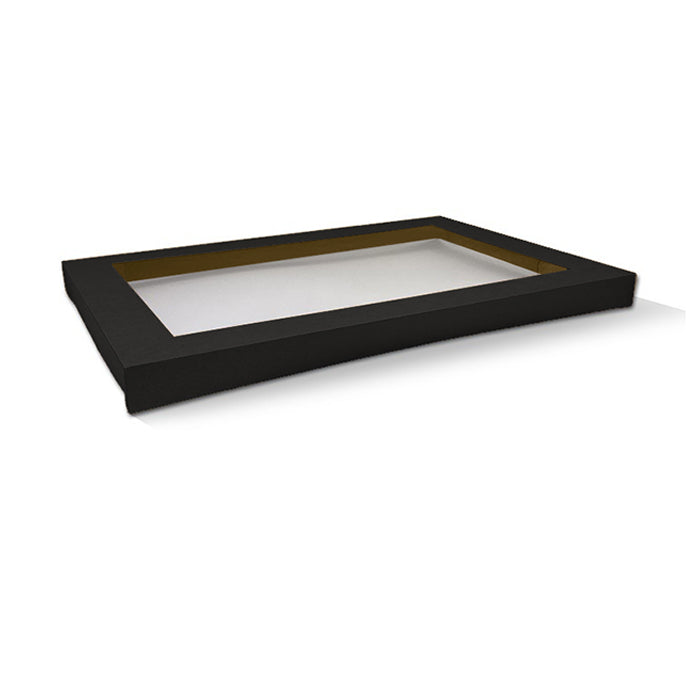 Black Catering Box Lid - Medium PLUS