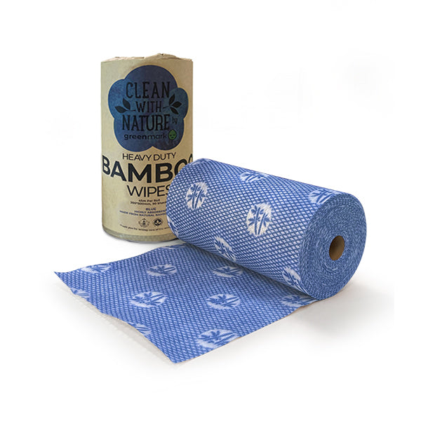 Heavy Duty Bamboo Wipes Blue