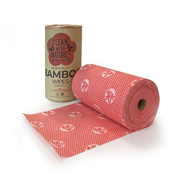 Heavy Duty Bamboo Wipes Red
