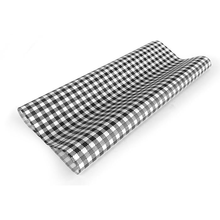 Gingham Greaseproof Paper - Black