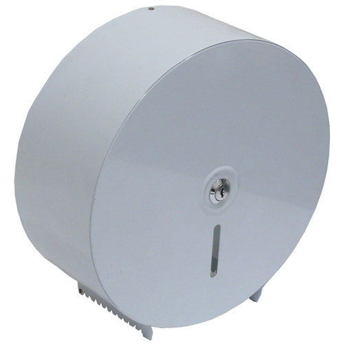 Jumbo Roll Dispenser - White Powder Coated Metal