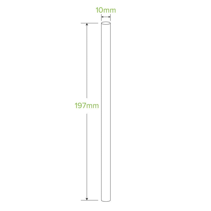10mm Jumbo Paper Straws Kraft