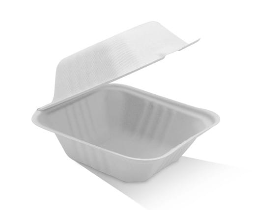 6” Clamshell Hamburger Sugarcane
