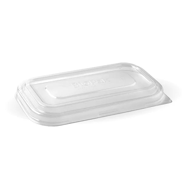 750ml & 1000ml Clear rPET Lids for Biocane Takeaway Lid