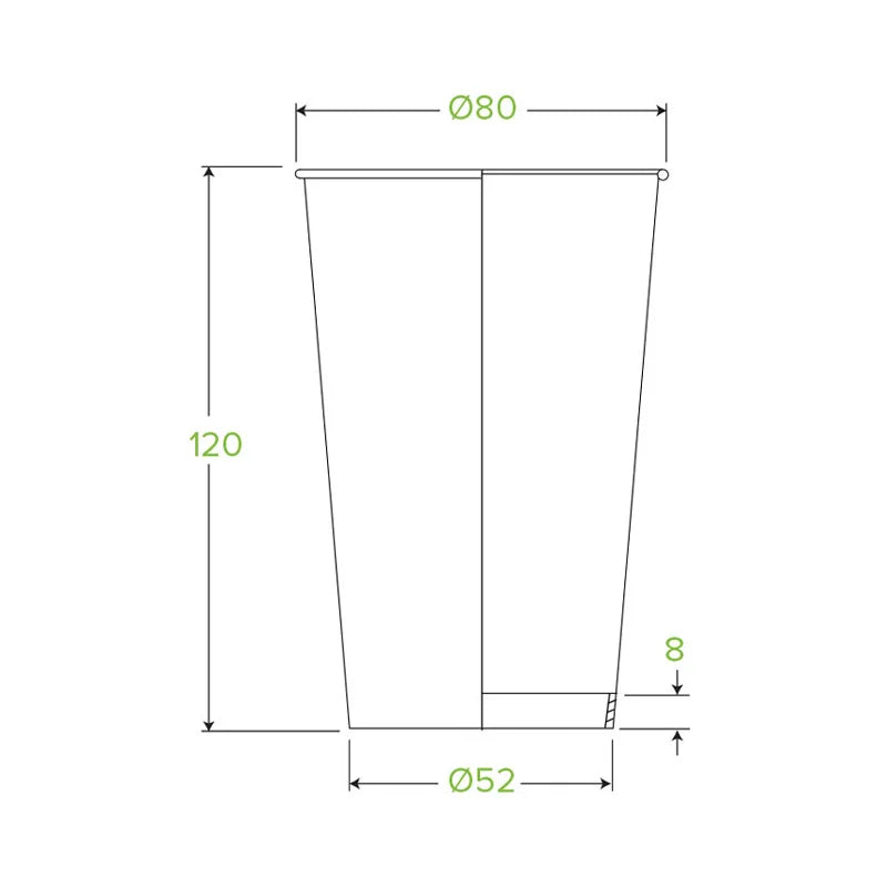 350ml / 12oz (80mm) Art Series Single Wall BioCup