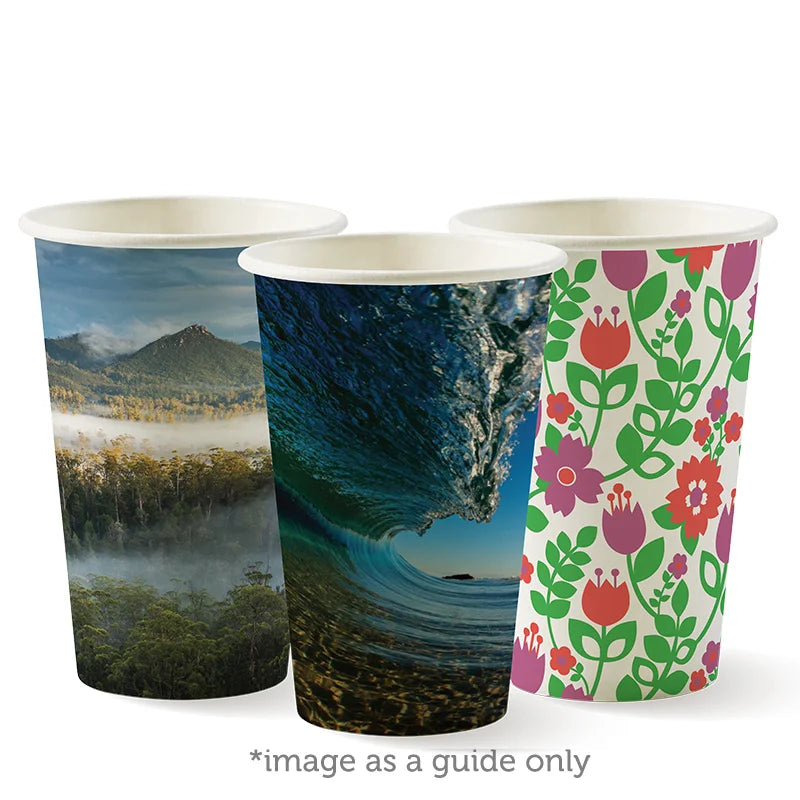 350ml / 12oz (80mm) Art Series Single Wall BioCup