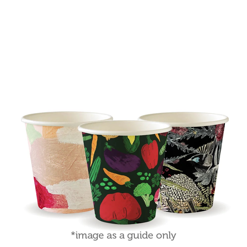 230ml / 6oz (80mm) Art Series Single Wall BioCup