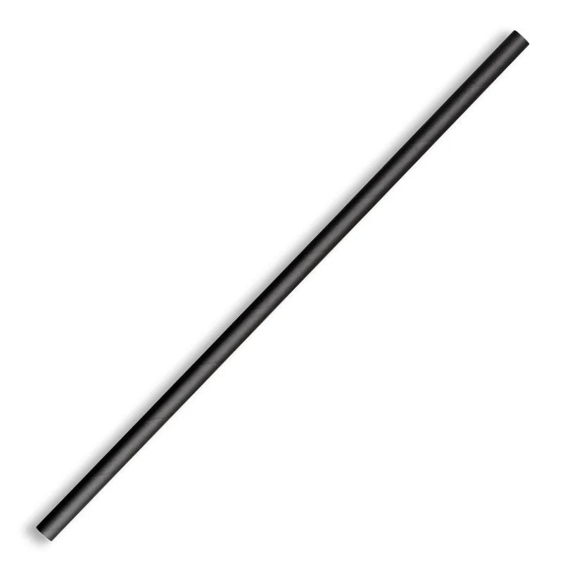 Regular Paper Straws Black