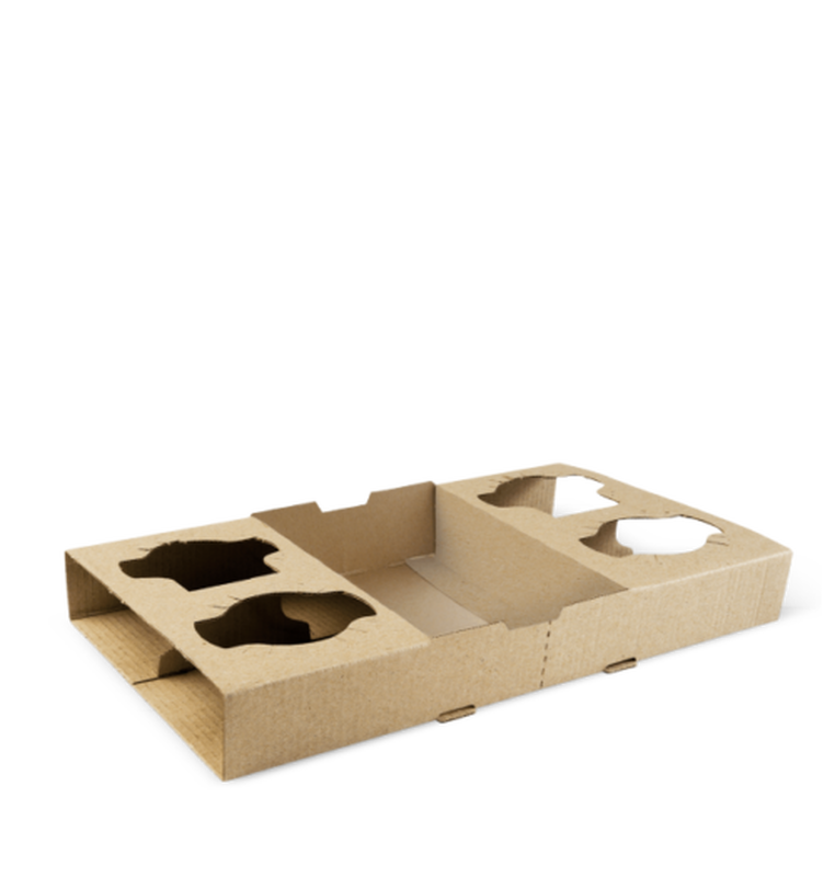 4 Cup Drink Carry Tray, Classic