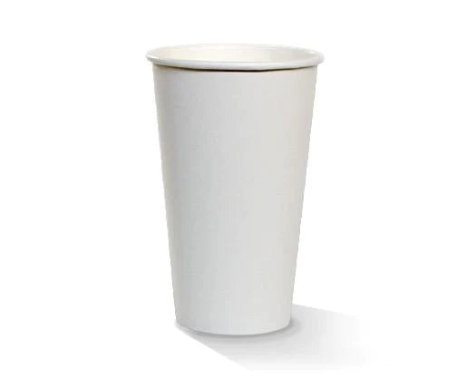 510ml / 16oz Hot Cup (90mm) White, Single Wall