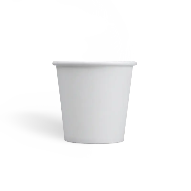 120ml / 4oz Hot Cup White, Single Wall