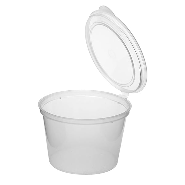 Round Container with Hinged Lid 70ml