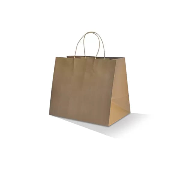 Brown Kraft Twist Handle Paper Bag, Medium