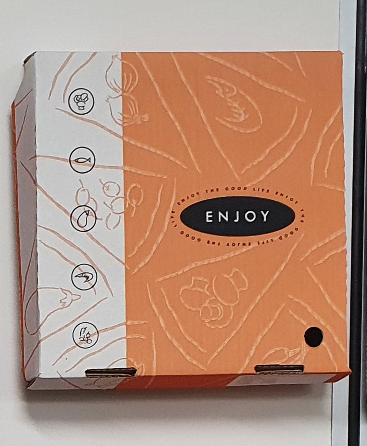 Pizza Boxes 18&quot; Orange &amp; White