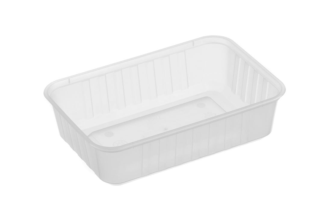 Ribbed Rectangular Container 680ml