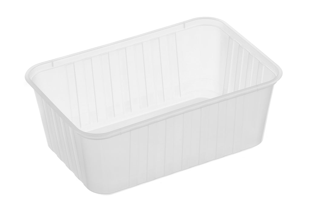 Ribbed Rectangular Container 1000ml