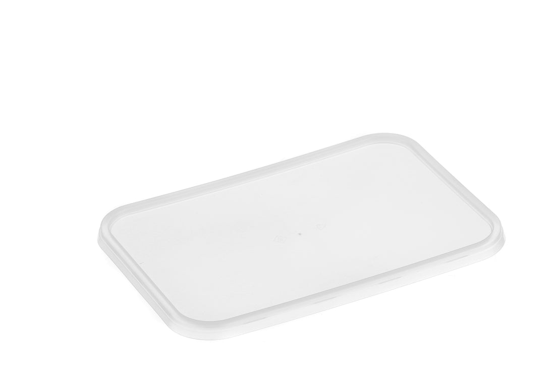 Ribbed Rectangular Container Lids to Suit 500ml – 1000ml