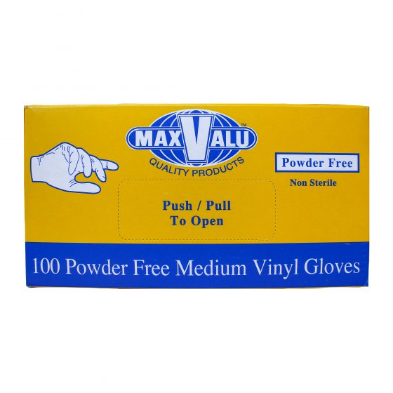 Maxvalu Vinyl Gloves Powder-Free - Medium