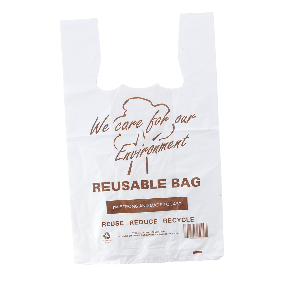 Reusable Printed Singlet Bags, XLarge