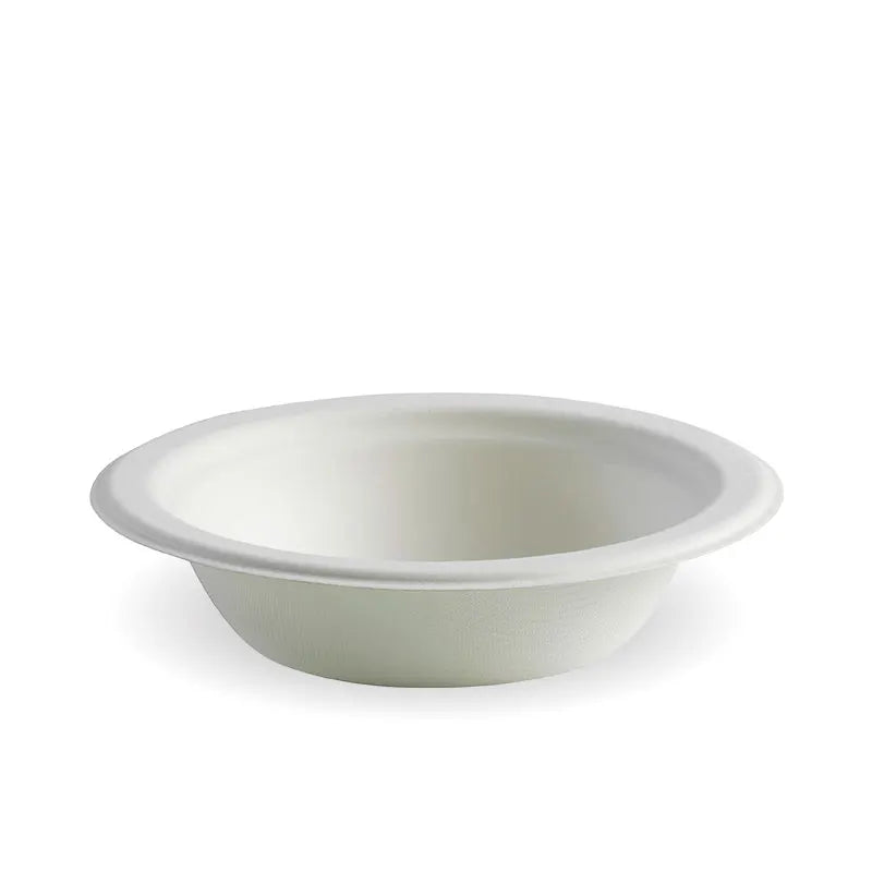 BioPak 390ml / 12oz White Plant Fibre BioBowl