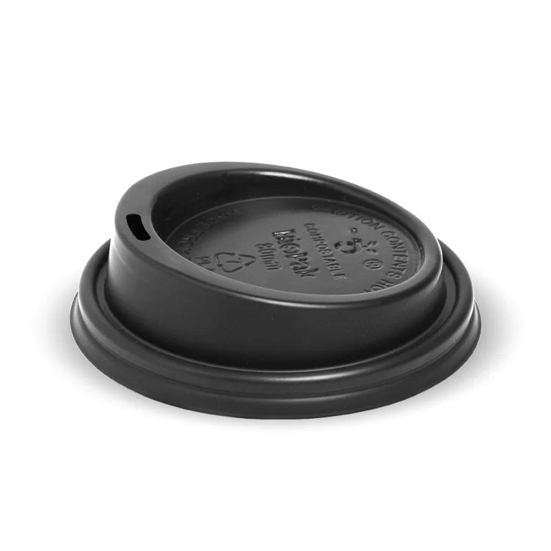 80mm PS Black Small BioCup Lid