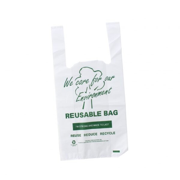 Reusable Printed Singlet Bags, Small